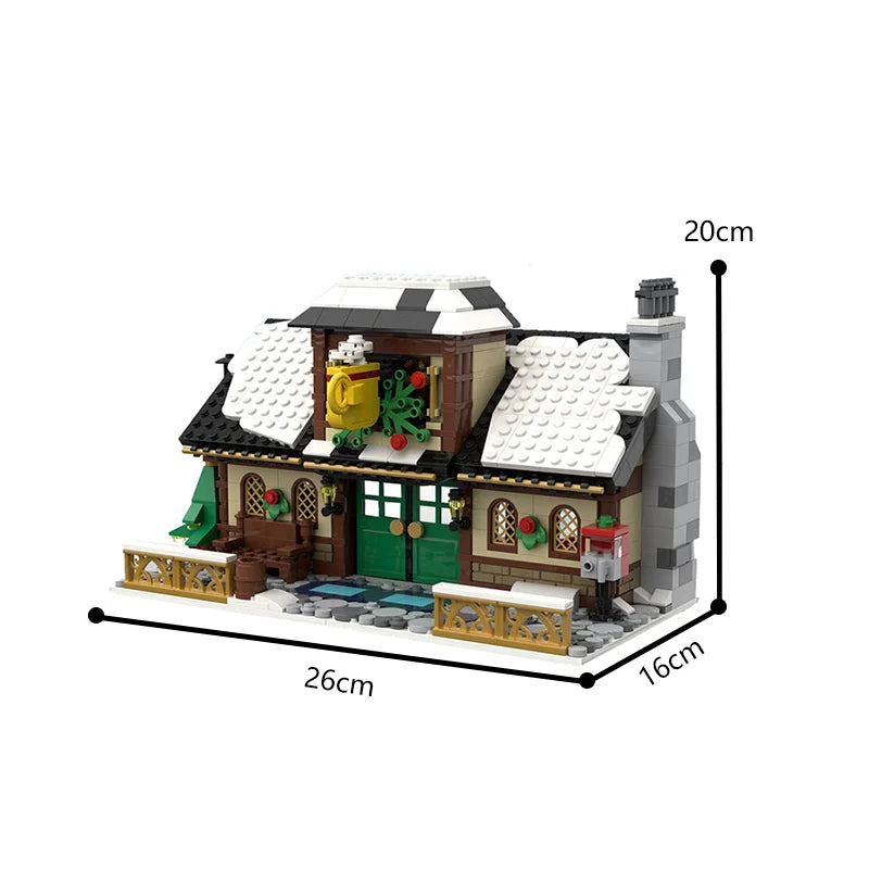 MOC Christmas Winter Village Cafeby Building Holiday Cottage