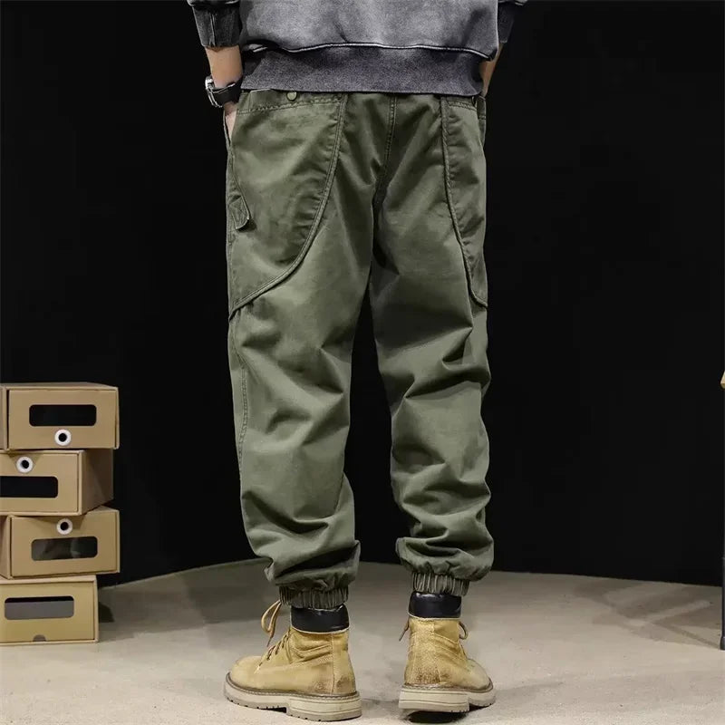American Letter Foam Print City Tactical Cargo Pants