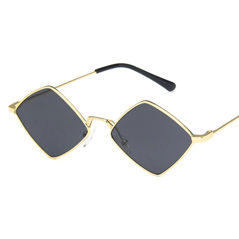 Hipster Polygon Women Sunglasses Irregular Vintage Small Frame