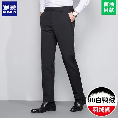 High End Down Pants for Men 90% White