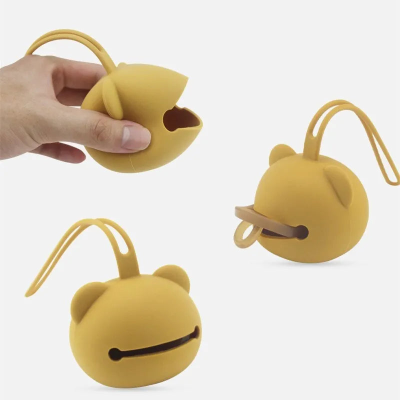 Baby Silicone Nipple Holder Container Box BPA Free