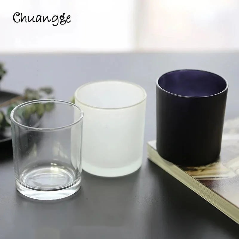 DIY Candle Jar Container Tumbler Holder Candlestick Frosted