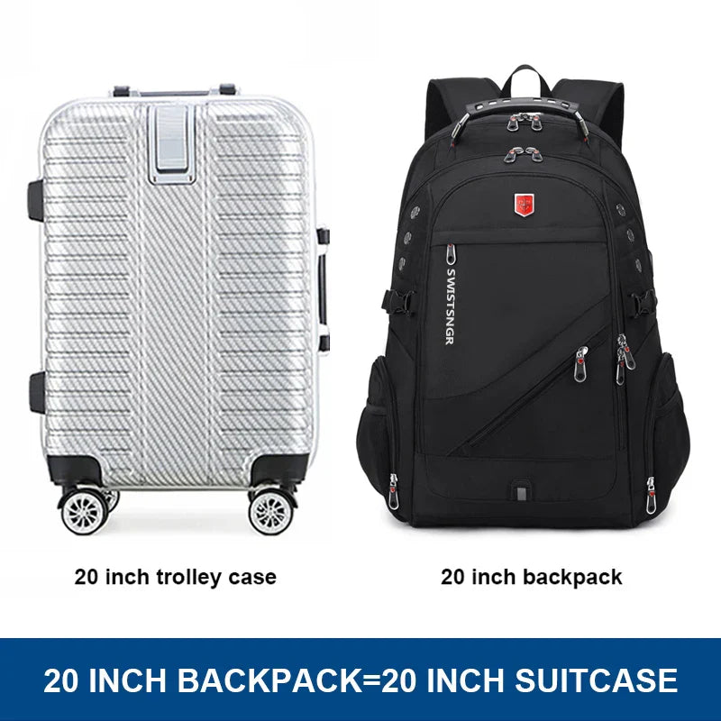 Waterproof Backpacks USB Charging School Bag Antitheft Men