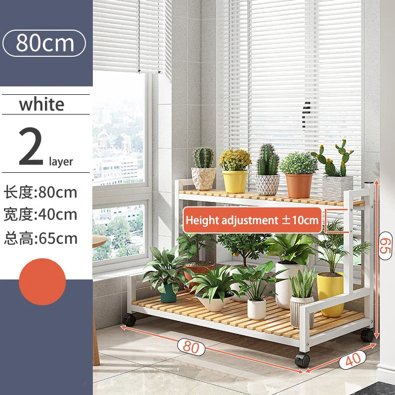 Indoor flower stand, balcony flower shelf, living room