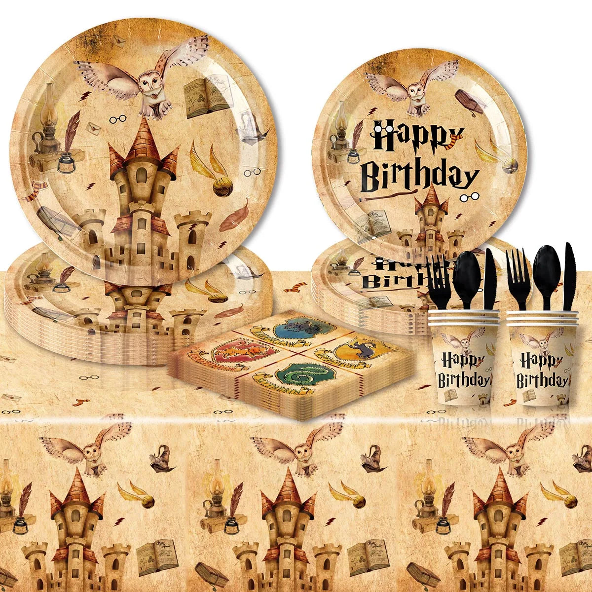 Academy Magic Harries Birthday Party Decorations Disposable Tableware