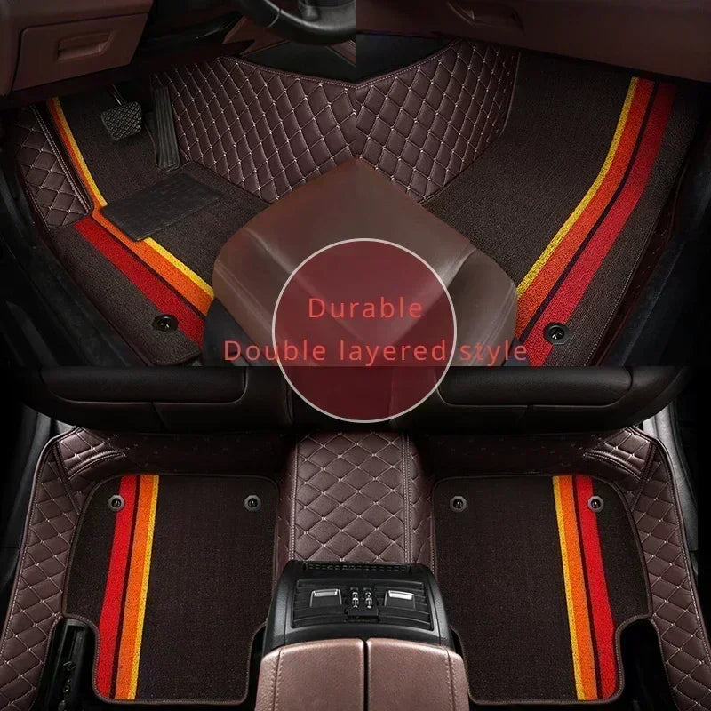 Customized Style Luxury Double Layer Car Floor Mat
