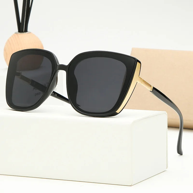 New Large Frame Square Sunglasses Women's Brand Designer