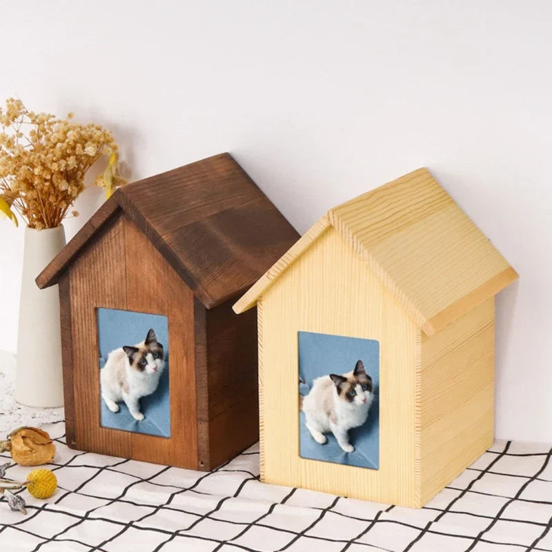 Cremation Urn Pet Cinerary Casket Happiness Memorial Box