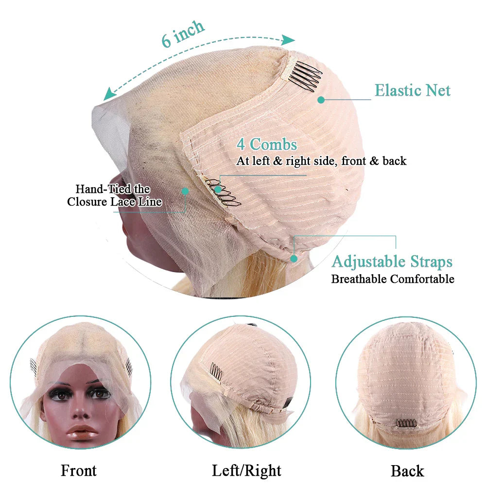 Blonde Body Wave Lace Front Wig HD Transparent