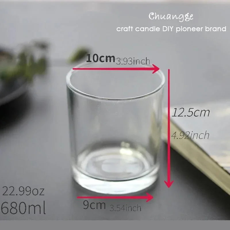 DIY Candle Jar Container Tumbler Holder Candlestick Frosted