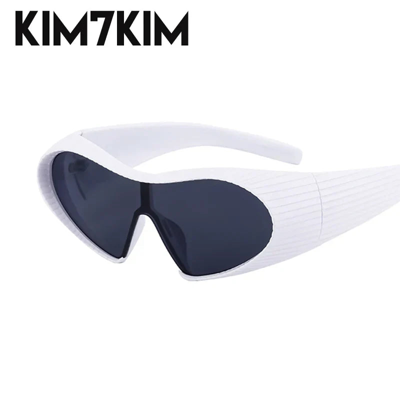 Steampunk Cat Eye Sunglasses Women 2024 New Fashion Oversized Punk Sun Glasses For Ladies Retro 2000‘s Goggle Y2k Accessories