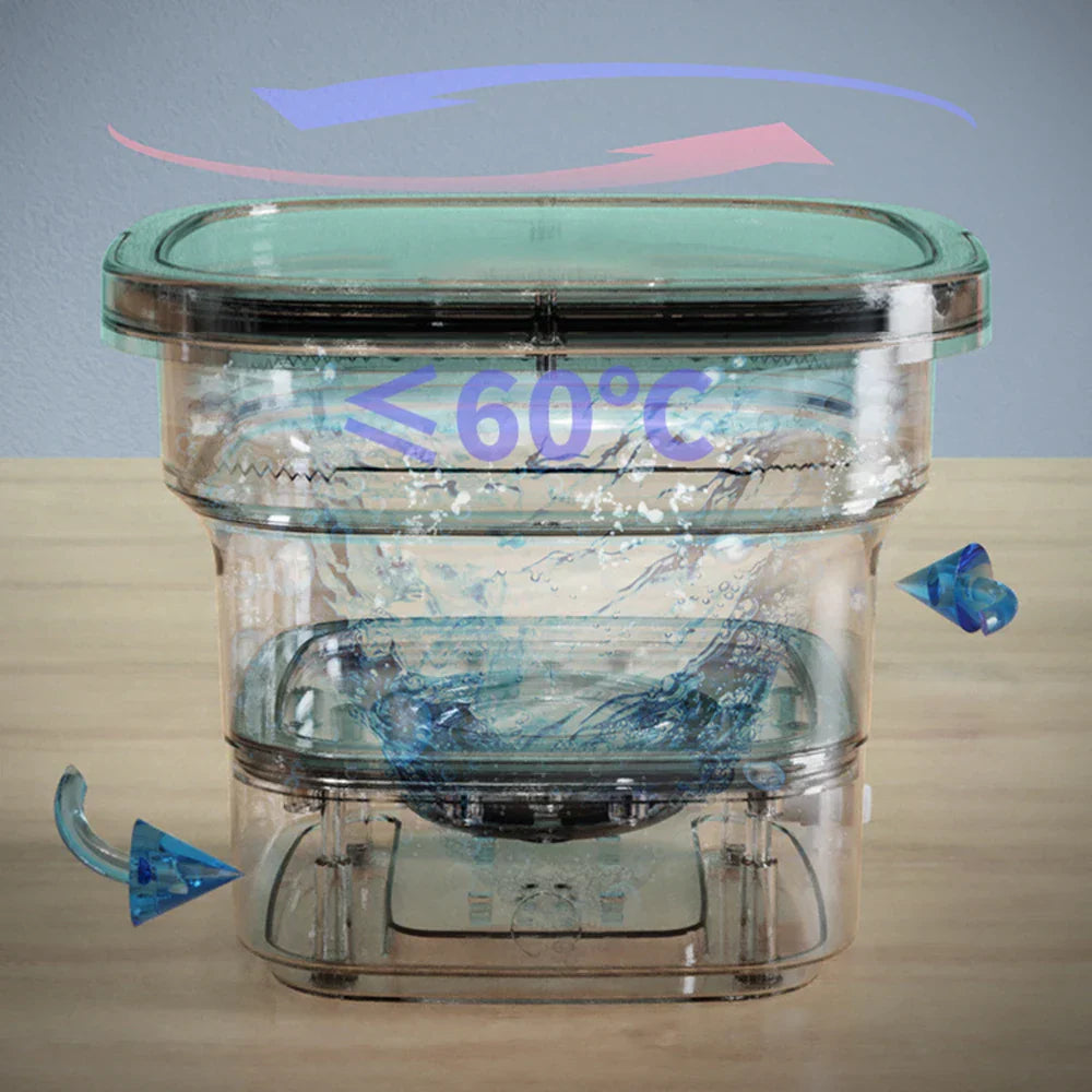 4.5L Folding Portable Washing Machine with Dryer Bucket