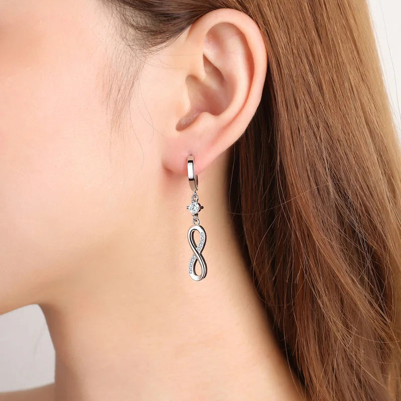 Trendy Female Wedding Jewelry 925 Sterling Silver Needle
