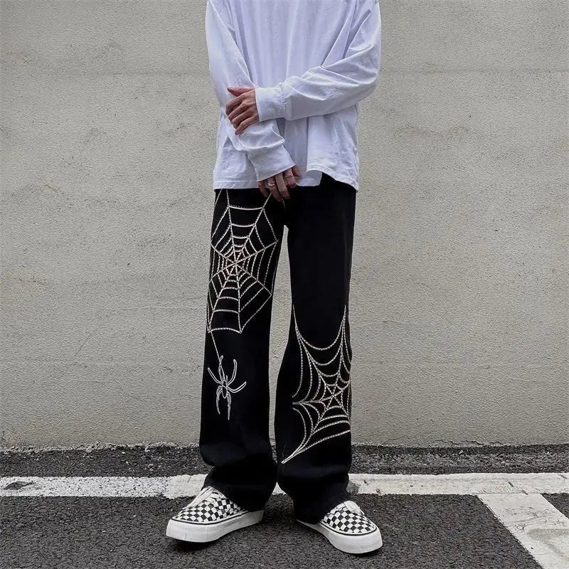 Streetwear Y2k Pants Anime Sweatpants Male Wide Leg