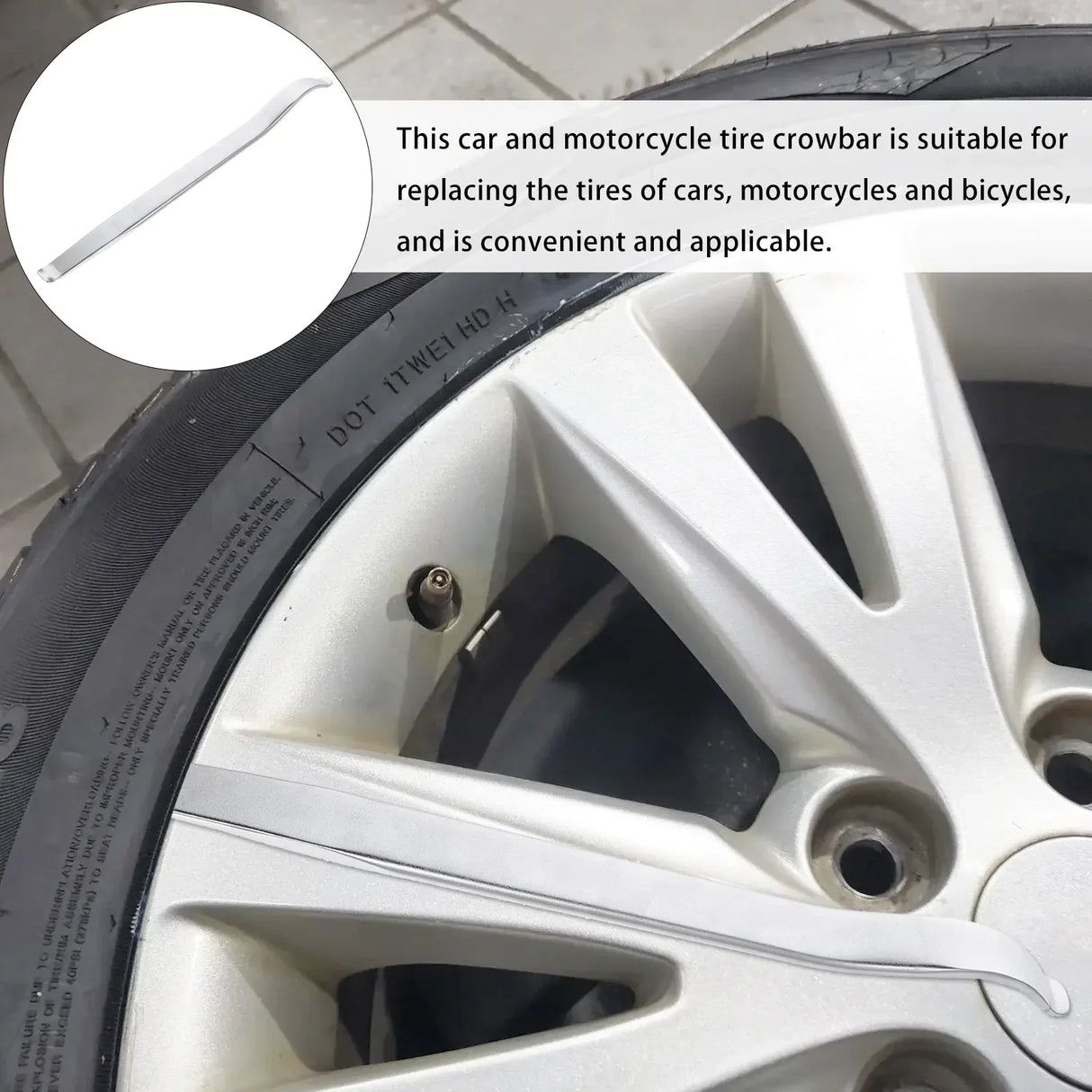 Wheel Crowbar Maintenance Lever Device Motorcycle Tires Tool