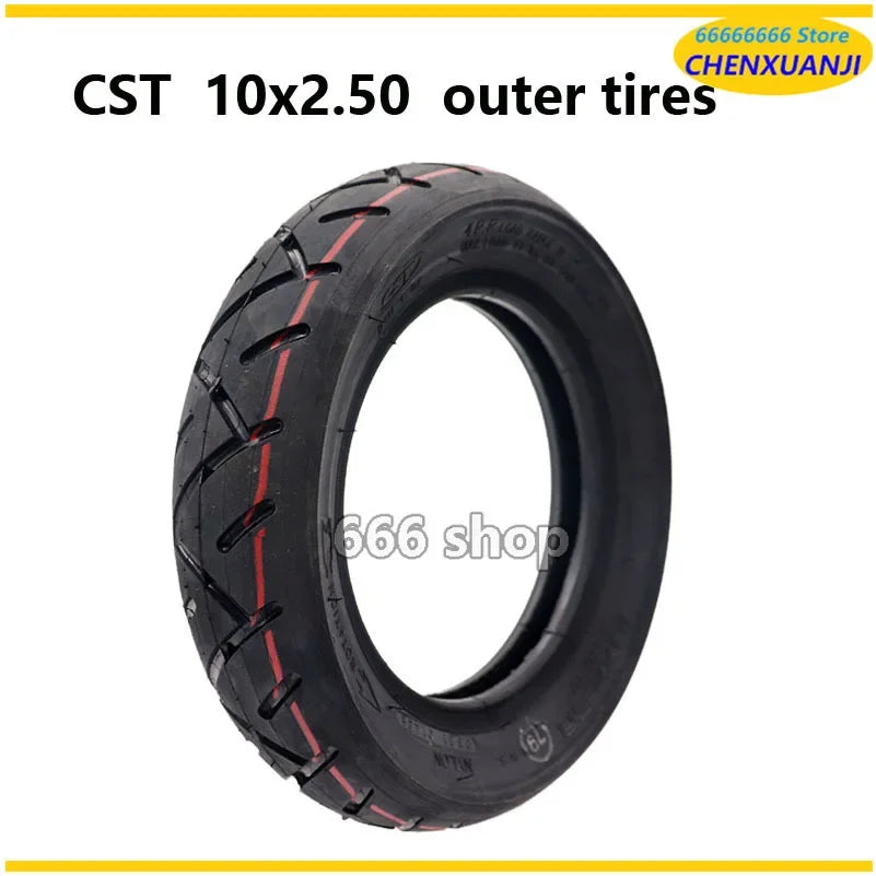 10 Inch 10x2.50 Tire CST Pneumatic Inner Tube Outer Tyre for Kugoo M4 Pro