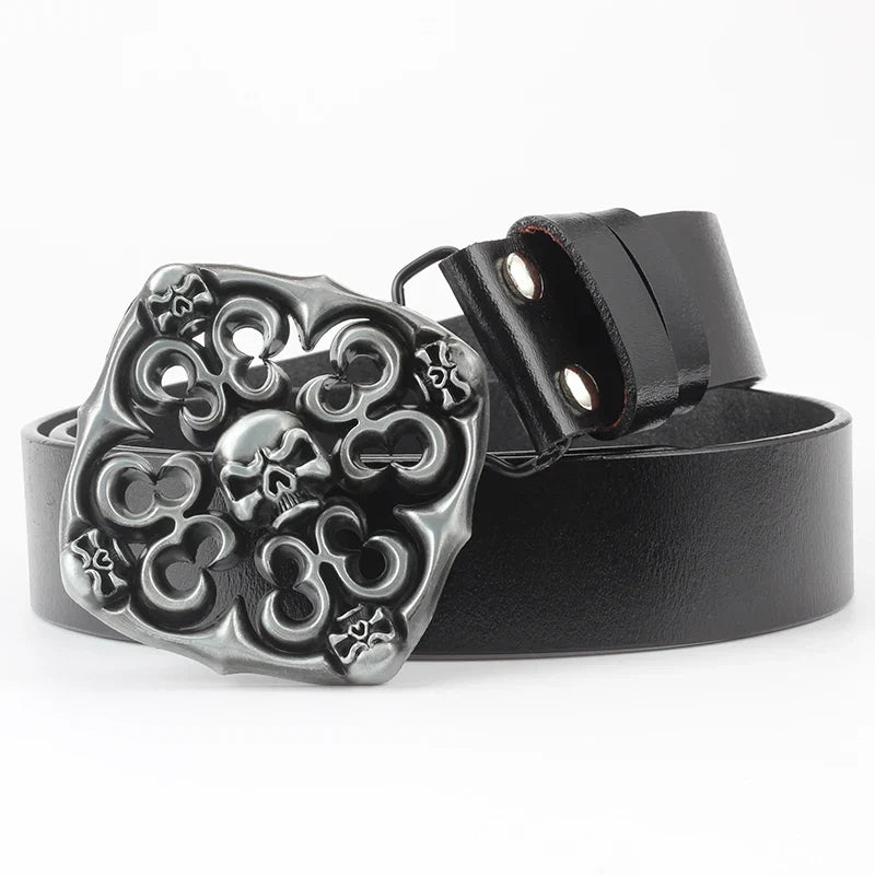 Fashion Hip Hop Style Belt Death's Head Skull