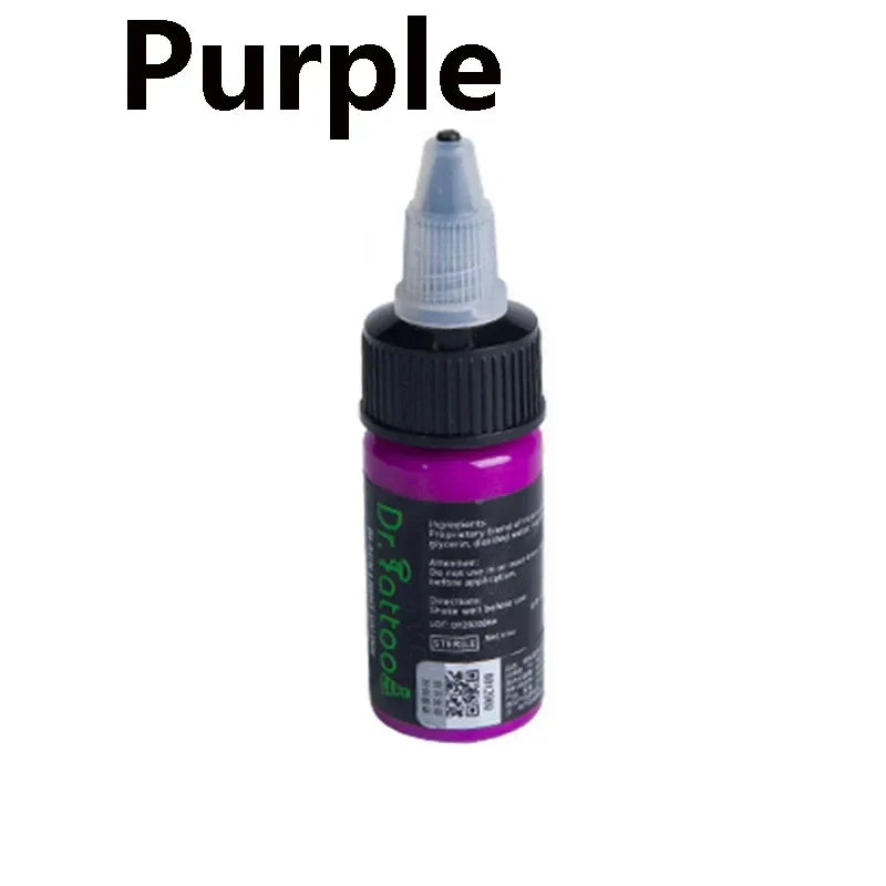 UV Tattoo Inks Pigment 8 Colors Professional Semi-Permanent
