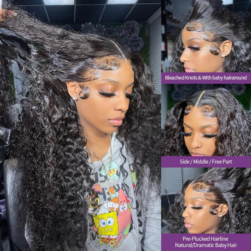 13x6 Hd Lace Frontal Wig Deep Wave 250