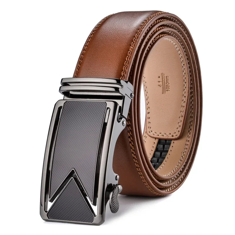Plyesxale Men Belt 2024 Cowhide Genuine Leather Belts