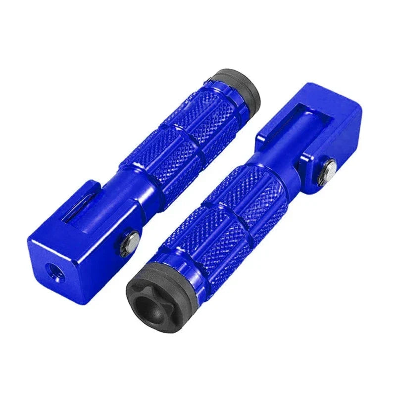 1 Pair 90° Folding Motorcycle Footpegs - M10 Front Rear Footrest