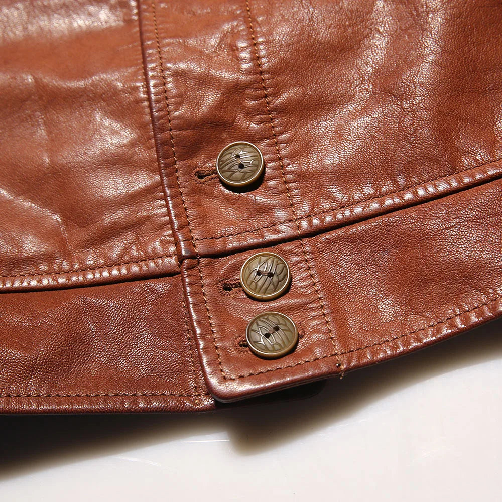 Vintage Chic Leisure Lapel Black Brown Add Fat