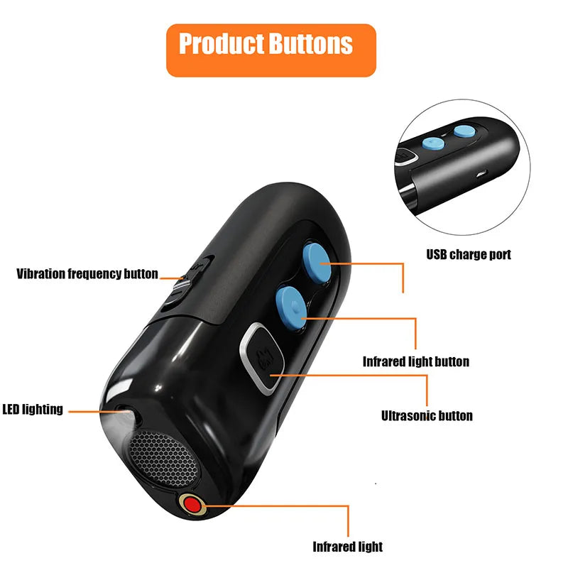 Ultrasonic Dog Repeller, Portable Dog Training Aids and