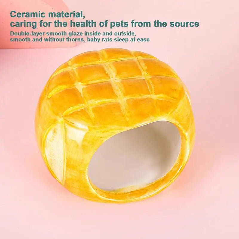 Ceramic Hamster Hut Cooling Small Pet Ceramic House