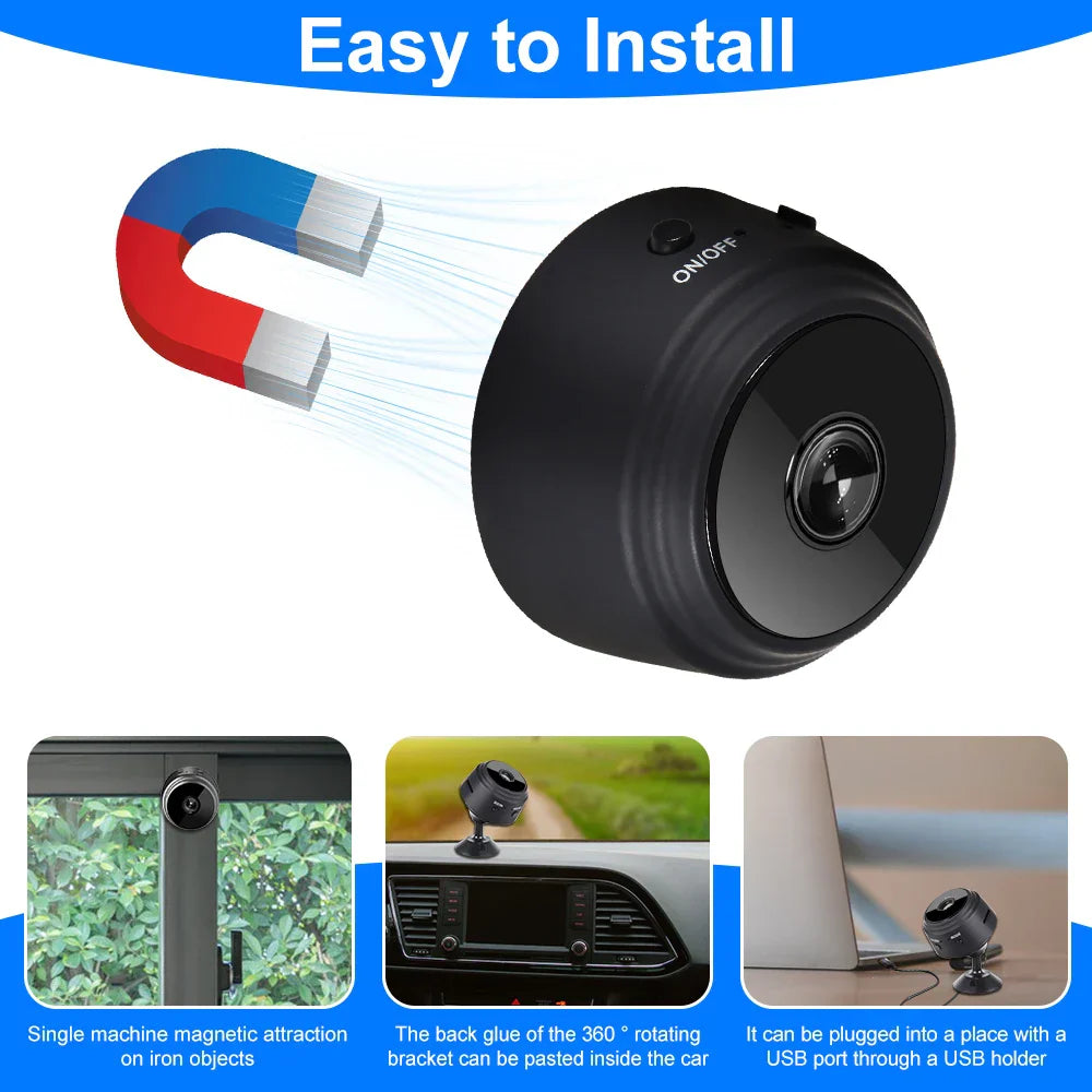 2024 Upgraded A9 Mini WiFi Camera FullHD 1080p