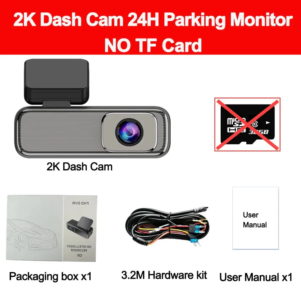 2K Dash Cam for Cars Camera for Vehicle