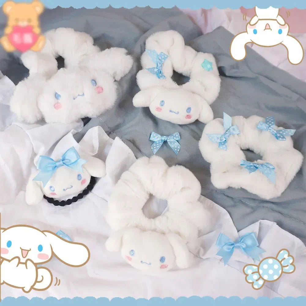 Kawaii Lolita Hairpin Cinnamoroll Sanrio Plush Cartoon Cute
