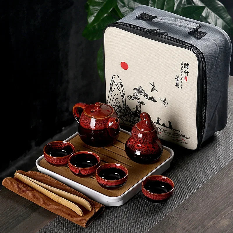 Creative Portable Travel Tea Set With Tea Bag