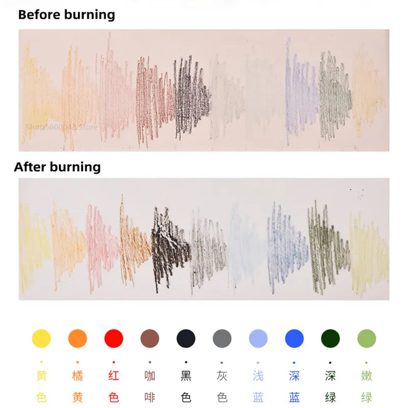 10 Colors/Set Pottery Art Underglaze Color Pencil Boxed