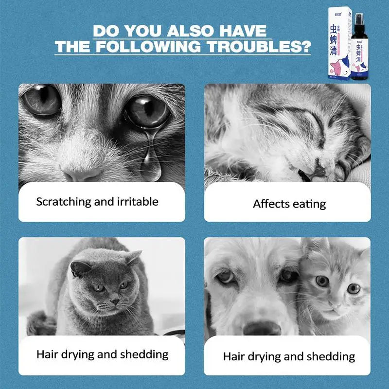 Fleas Lice Ticks Spray Mosquitoes Repellents Pet Friendly