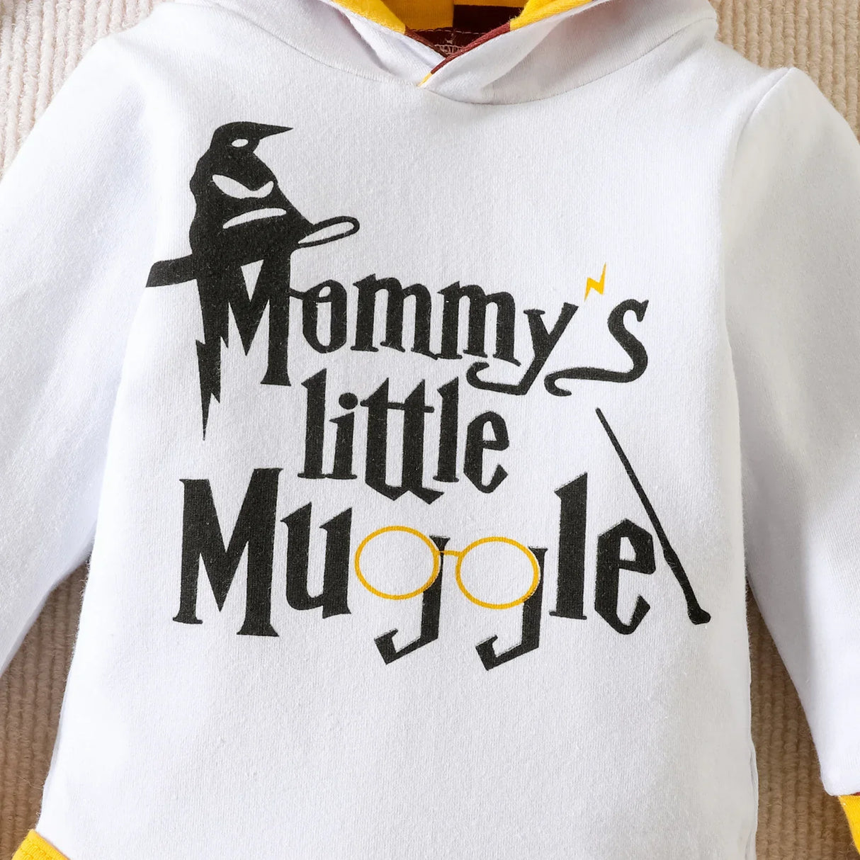 Children's Long-sleeved Hoodie Suit Top Striped Pants Crawling