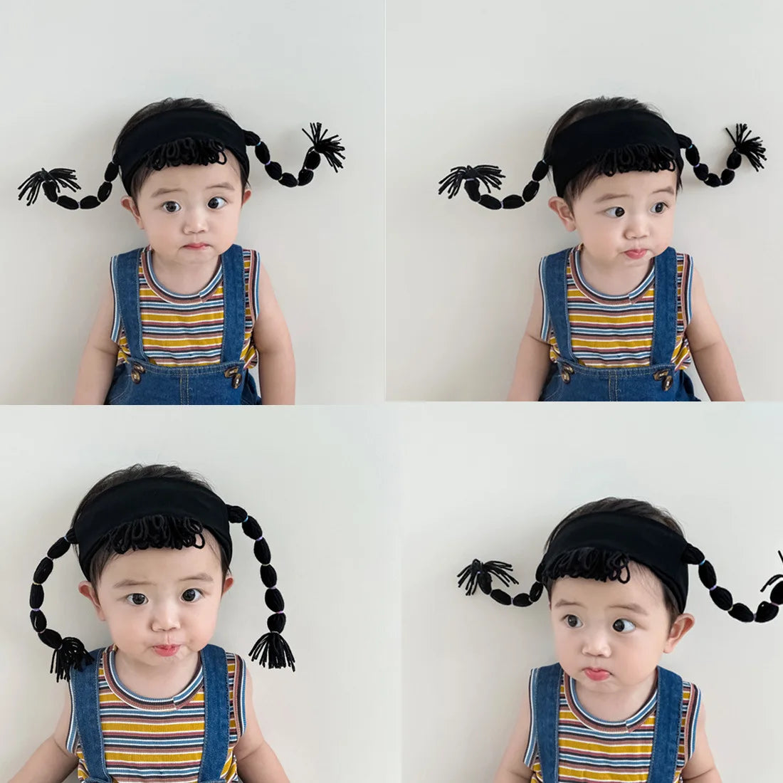 Baby Wig Braided Headbands for Kids Twist Hairbands