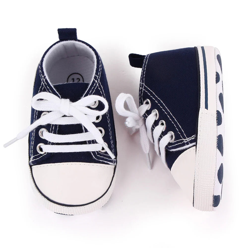 Baby Canvas Classic Sports Sneakers Newborn Baby Boys