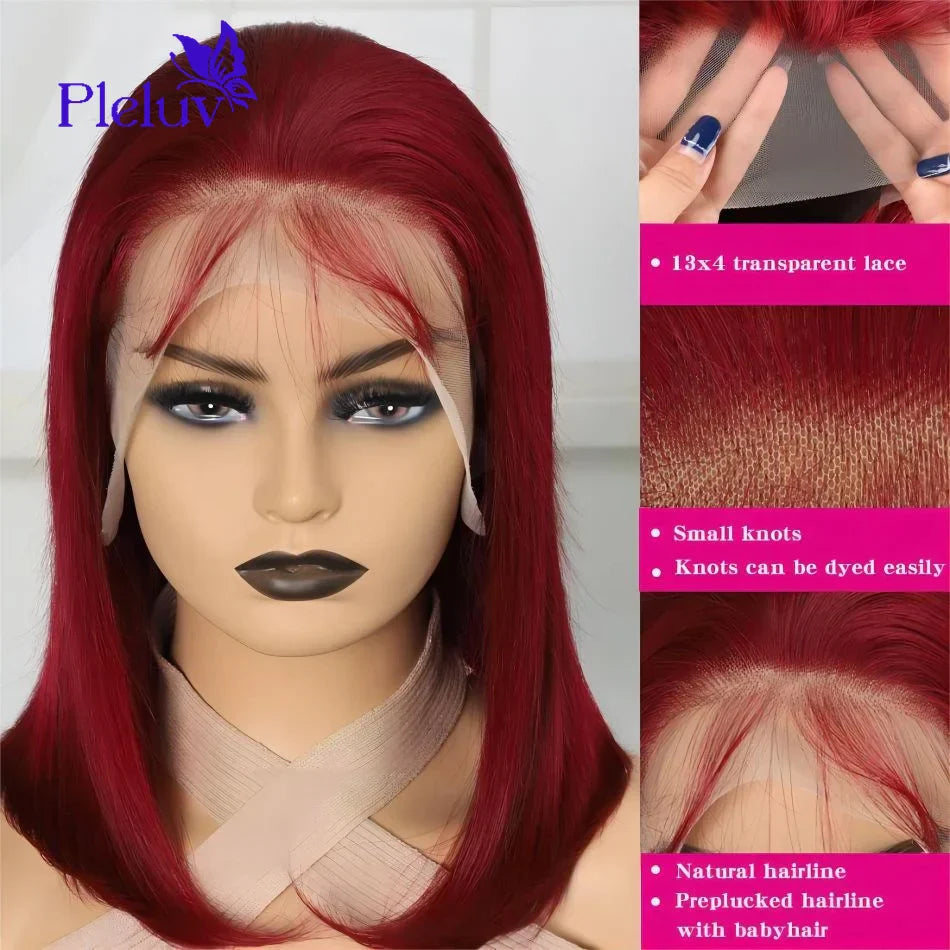 99J Bob Wigs Lace Front Human Hair Wigs