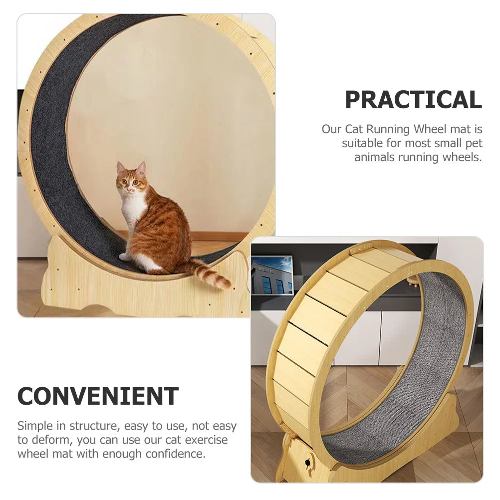 Cat Exercise Wheel Mat Cat Running Wheel Carpet