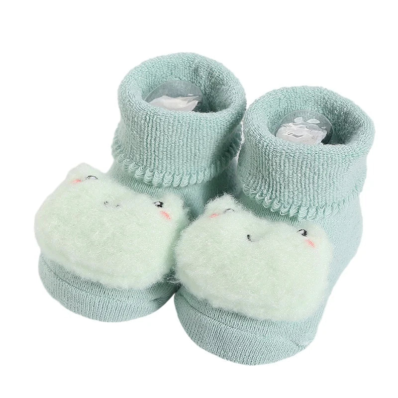 1Pair Winter Baby Boys Girls' Toddler Socks Cartoon