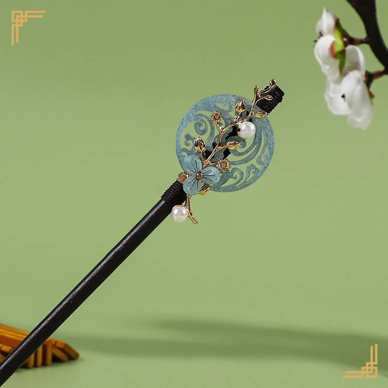 Chinese Hanfu Hair Stick Forks For Women Flower