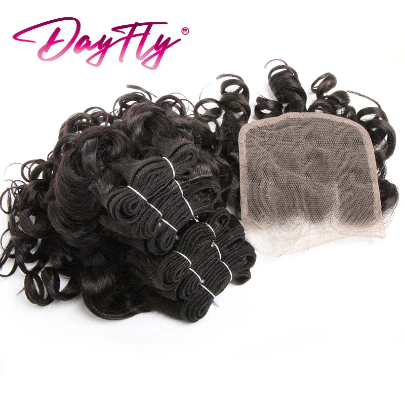 Hair Bundles With Closure Natural Brazilian Hair Weave