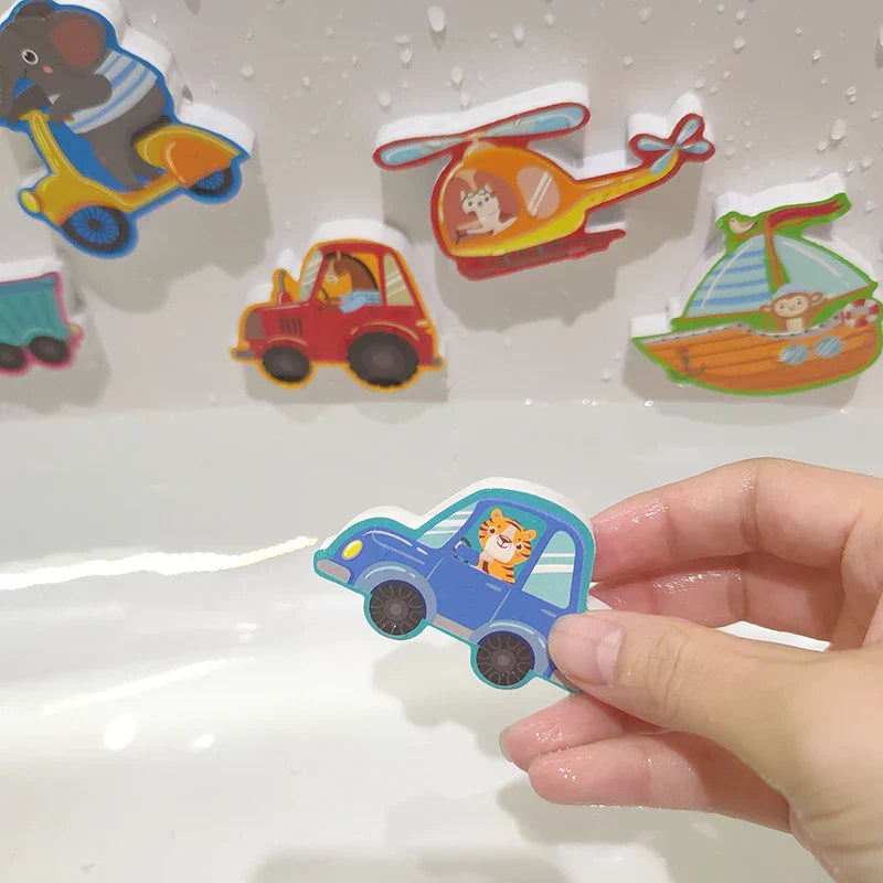 Children Bathroom Stickers Toys Baby Cognitive Soft EVA