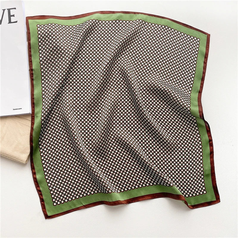 100 Real Silk Square Scarves Women Bandana High