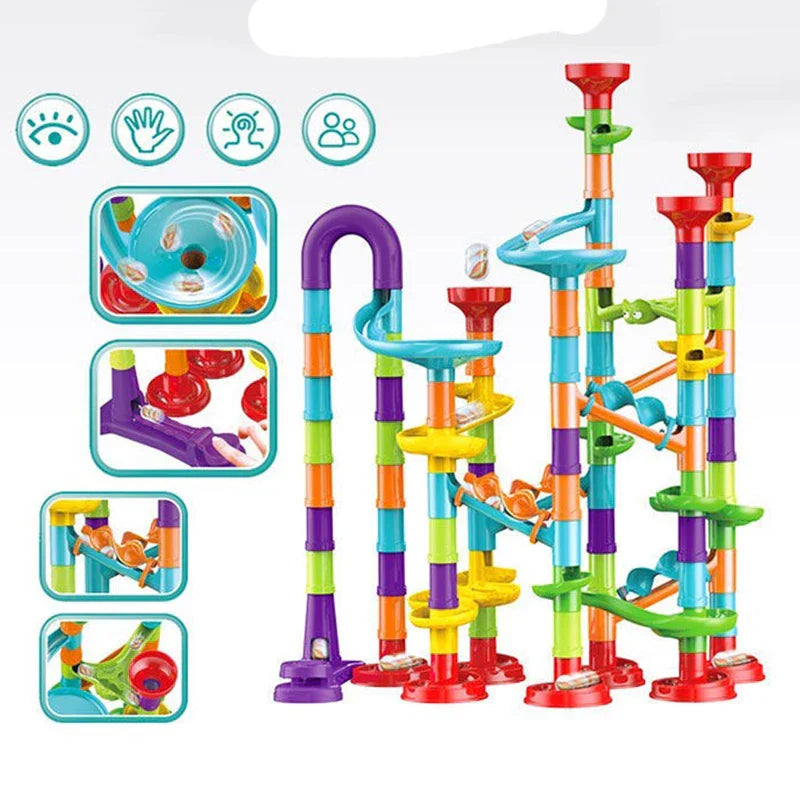 Marble Run Building Blocks Marbles Slide Toys Children