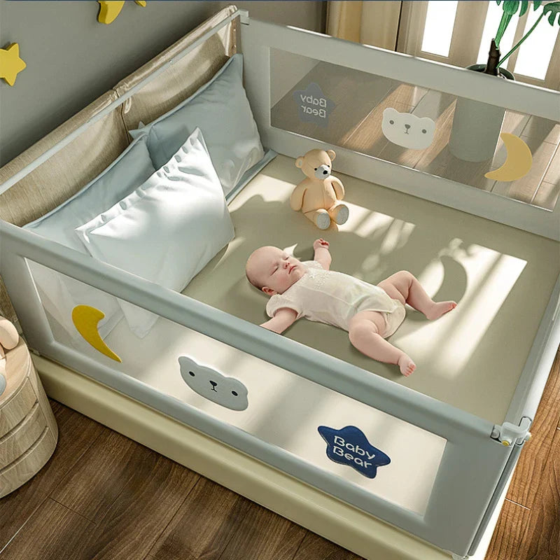 Embroidered Children's Anti-falling Bed Fence Universal Safety Guard