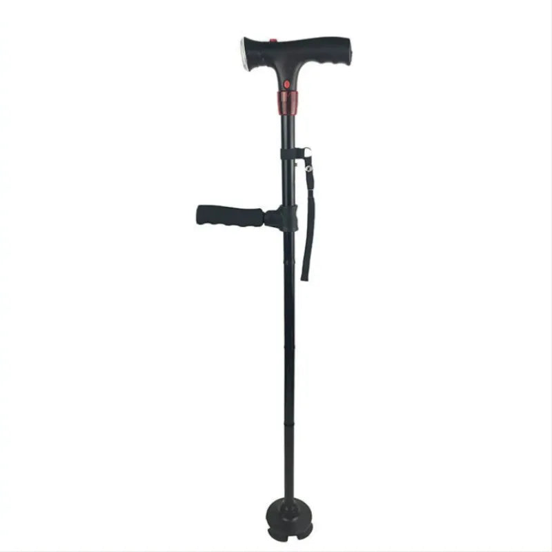 Collapsible Telescopic Folding Cane Elder Cane LED With