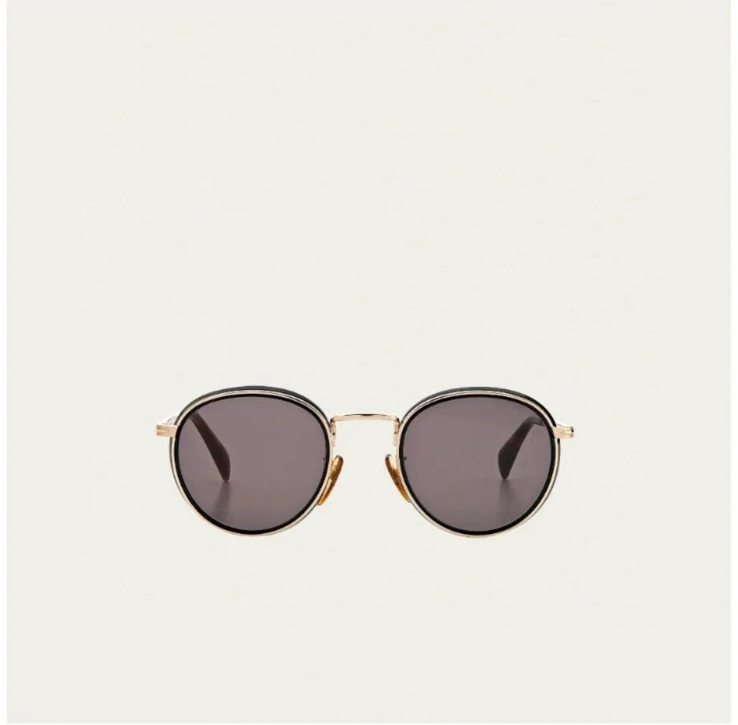 Classical High Street Round Gold Sunglasses 2024 Trend