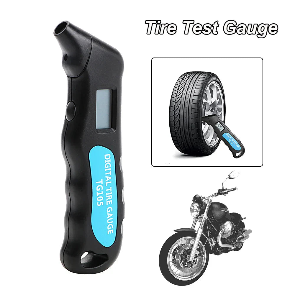 0100Psi7Bar Motorcycle Tire Test Gauge Tester TPMS Tyre