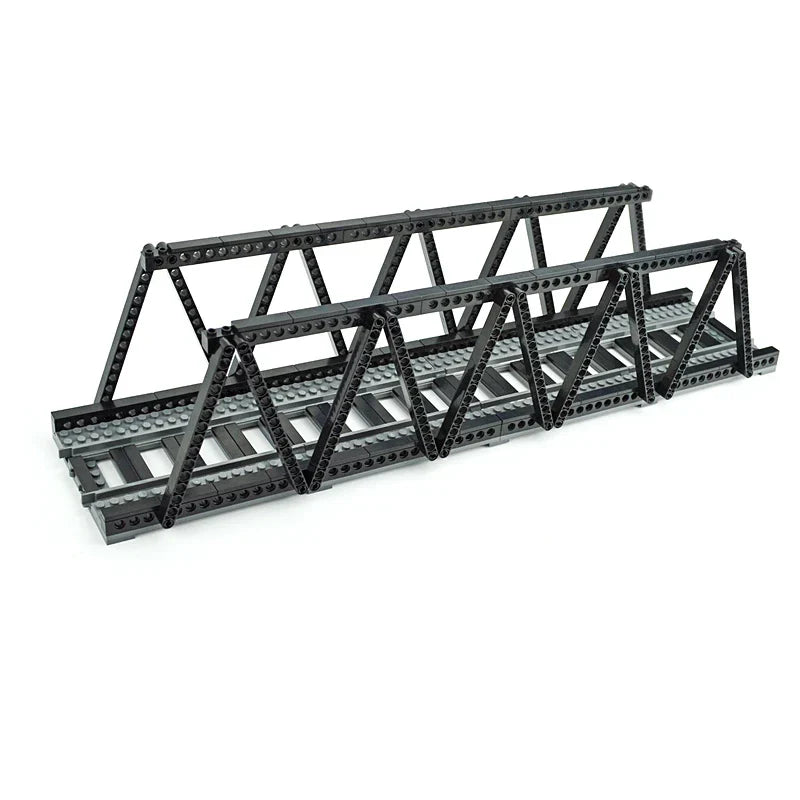 City Trains Track Rail Bricks Model straight curved